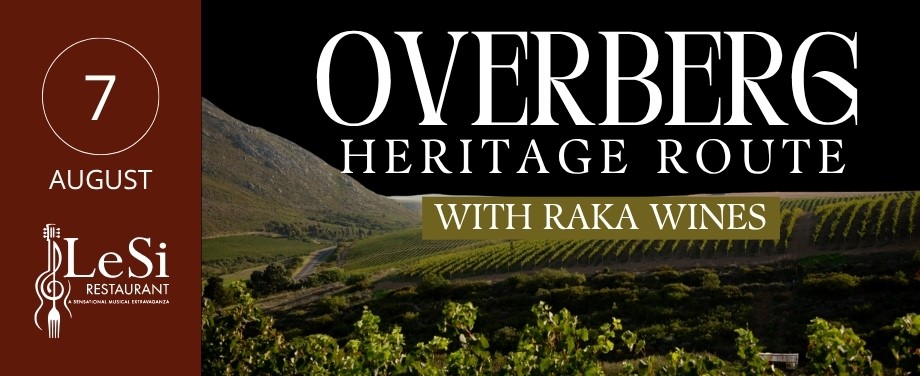 Overberg Heritage Route with Raka Wines