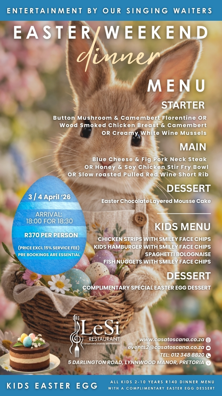 Easter Weekend dinner