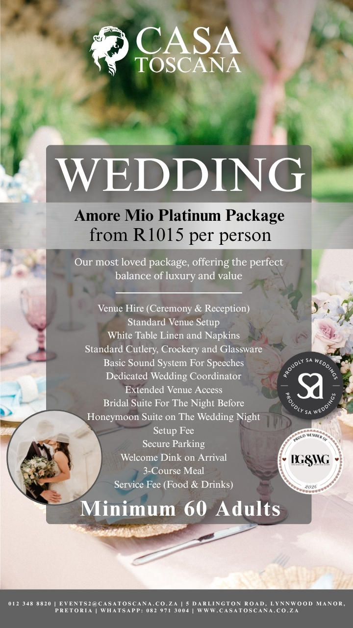 Rubica Weddings - Amore Mio Platinum Package