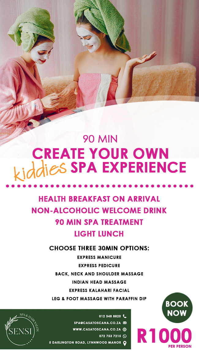 Create your own Kiddies spa experience
